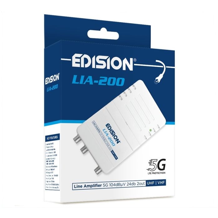 Amplificatore Segnale TV 24dB - Booster Antenna Digitale Per Smart TV HD E 4K - Foto 3