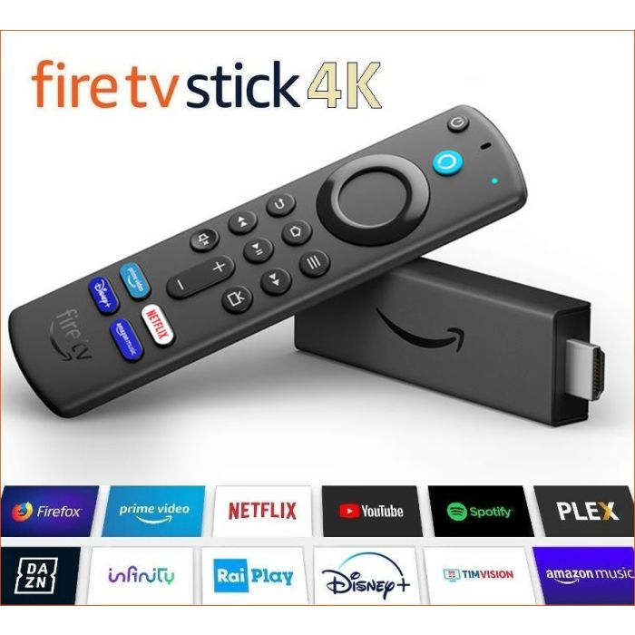 Fire TV Stick 4K Ultra HD con telecomando vocale Alexa