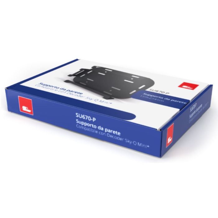 Supporto da parete compatibile con Decoder Sky Q Mini ALPHA ELETTRONICA  SU670-P - TELEVISORI