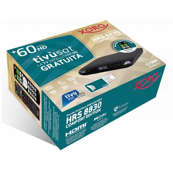 Telecomando Sostitutivo VINABTY Per Decoder XORO HRS 8830, WWIO UNICO E UNICO PRO DVB-S2 – Infrarossi, ABS, Plug-and-play - 3