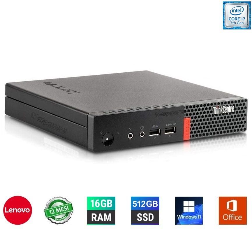 PC Lenovo ThinkCentre M710Q Tiny Intel Core i7-7700T 16