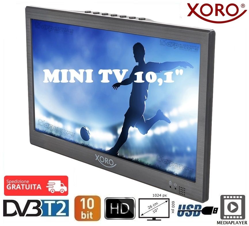 TV Portatile XORO PTL 1400 V2 - 14 Pollici Full HD, DVB-T2, Batteria Integrata - Foto 6