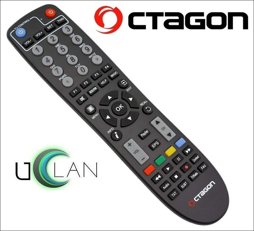 Telecomando Originale Octagon RCU 03 SX888 4K - Universale Per Ricevitori SX E SF - 57 Tasti - 4