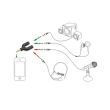 D & K Exclusives Adattatore Splitter A Y Per Cuffie E Microfono - Da Jack Femmina 3.5mm A Due Maschi 3.5mm Per PC, Laptop - Cavo Audio Con Placcatura Oro (Lunghezza 10cm)