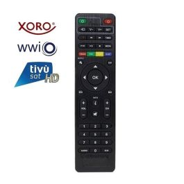 Telecomando Sostitutivo VINABTY Per Decoder XORO HRS 8830, WWIO UNICO E UNICO PRO DVB-S2 – Infrarossi, ABS, Plug-and-play - 2