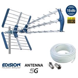 Centralina Antenna Tv Autoalimentata 30 Db Digitale Terrestre Uhf E Vhf Sottotetto - 11