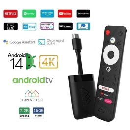 XGIMI Dongle Q Android TV HDMI接続 Homatics DONGLE Q 4K HDMI 2/16GB Android TV 14 certificato Google