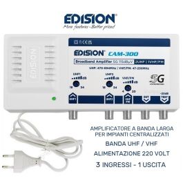 Amplificatore TV da esterno 1 ingresso 24dB Regolabile