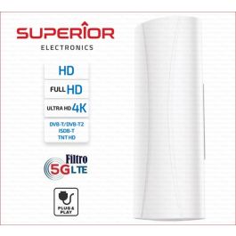 Antenna TV Digitale DollaTek Amplificata - Portata 170+ Miglia, 4K Full HD | Per Interni/Esterni